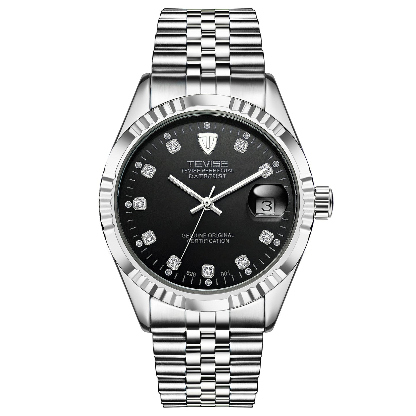 Detective TEVISE explosion calendar Mens watch business watch mechanical automatic mechanical watch waterproof sheet - Krosscanada
