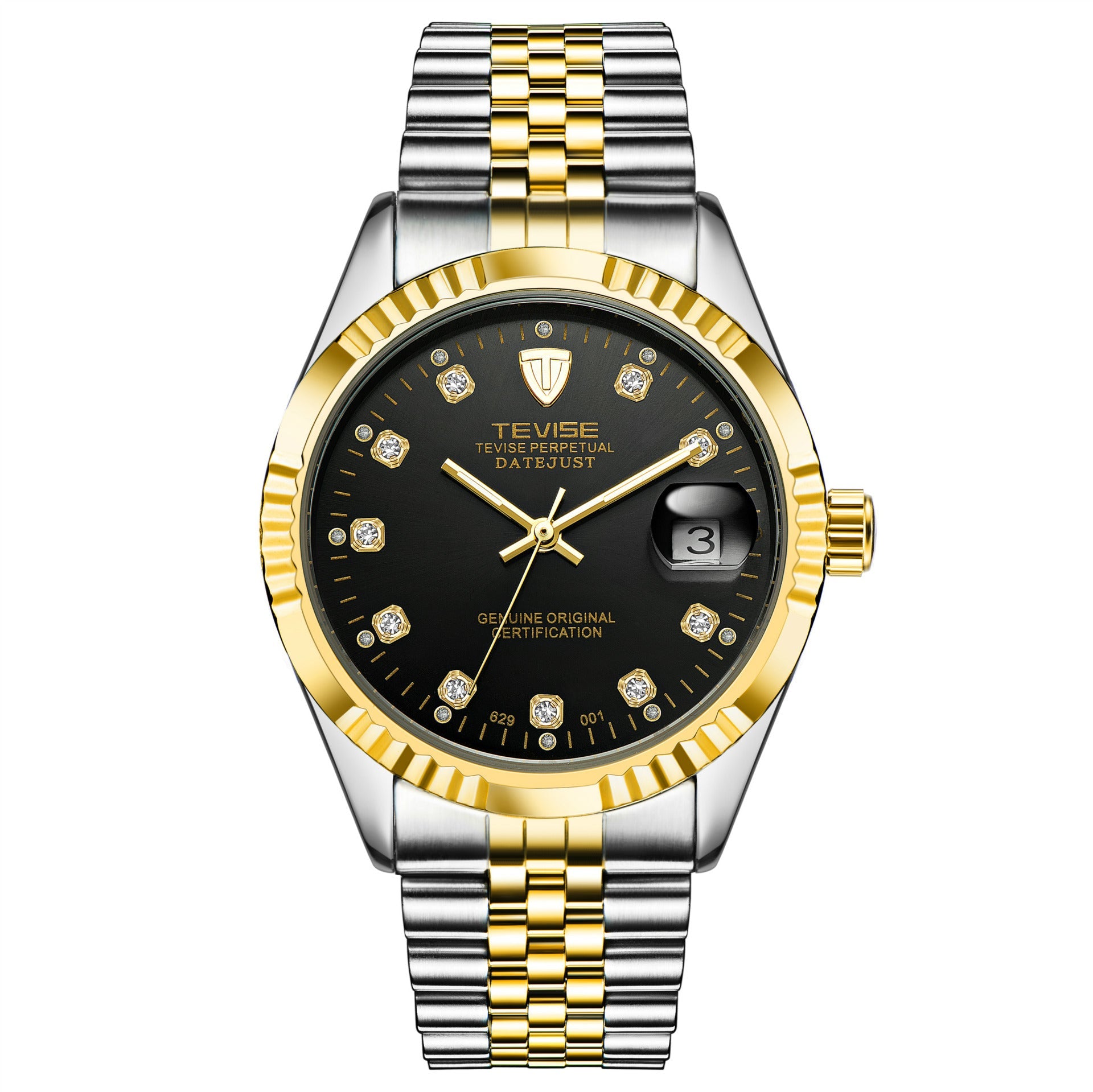 Detective TEVISE explosion calendar Mens watch business watch mechanical automatic mechanical watch waterproof sheet - Krosscanada