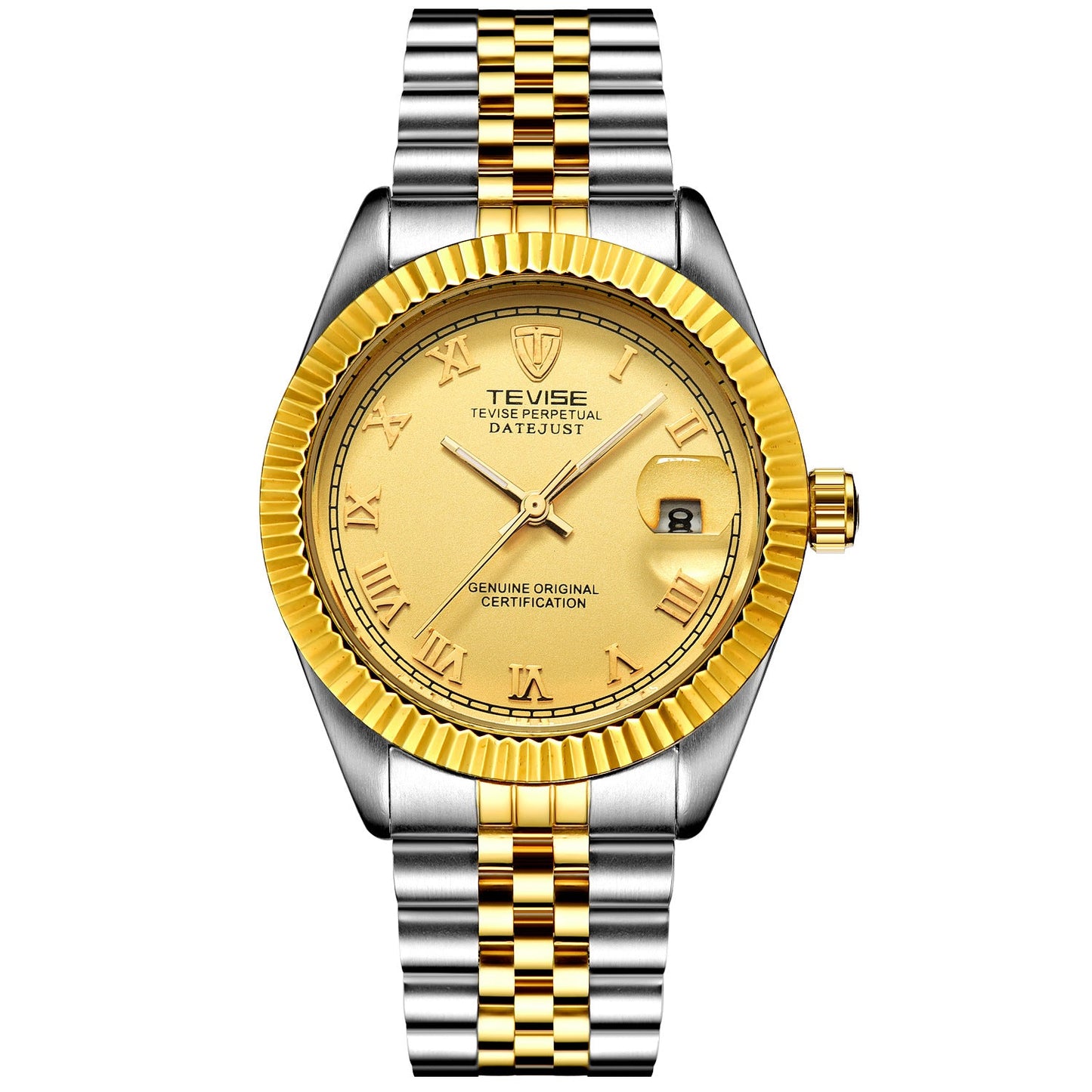 Detective TEVISE explosion calendar Mens watch business watch mechanical automatic mechanical watch waterproof sheet - Krosscanada