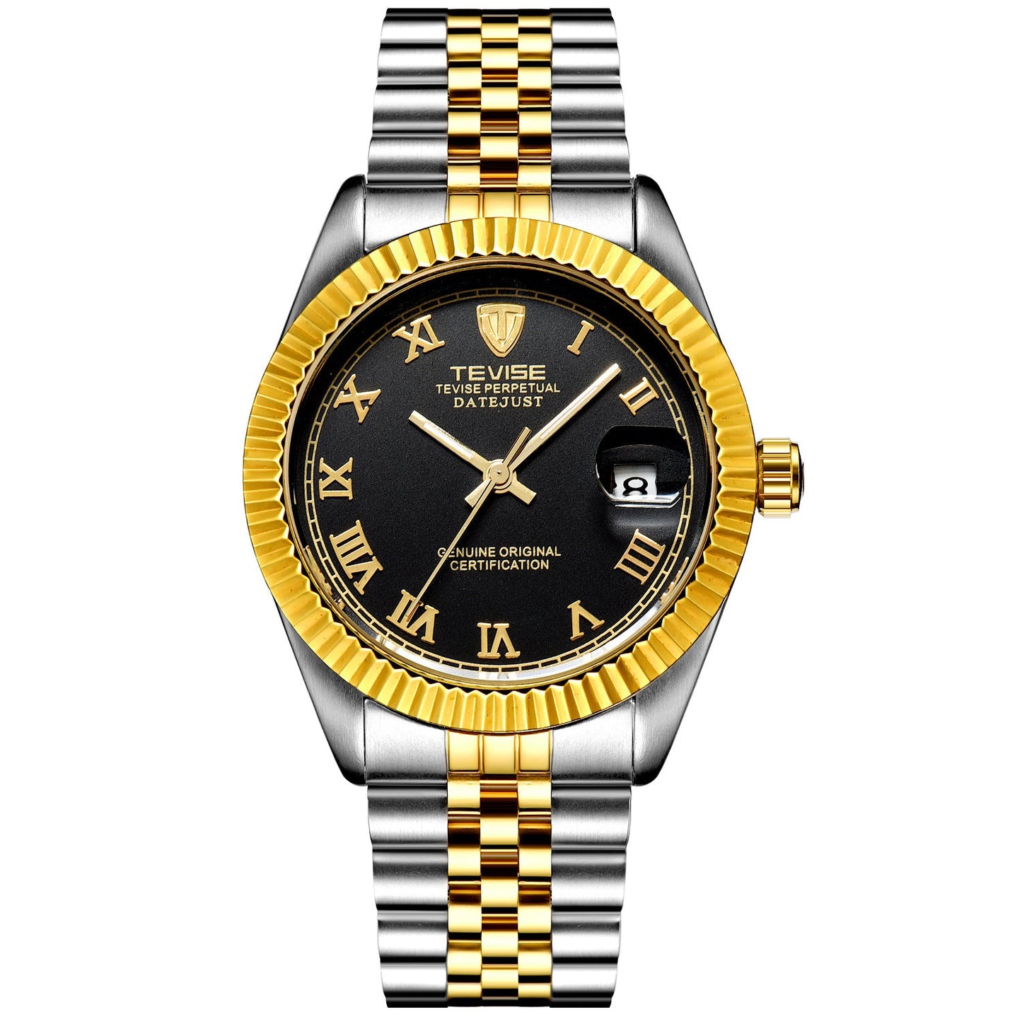 Detective TEVISE explosion calendar Mens watch business watch mechanical automatic mechanical watch waterproof sheet - Krosscanada