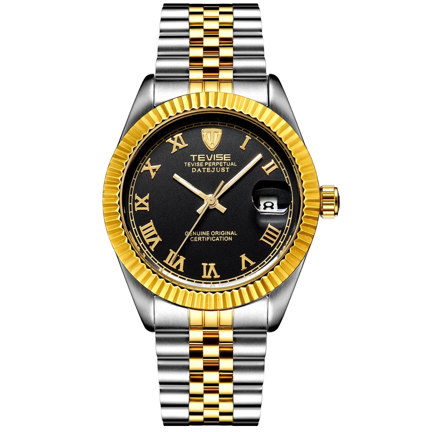 Detective TEVISE explosion calendar Mens watch business watch mechanical automatic mechanical watch waterproof sheet - Krosscanada