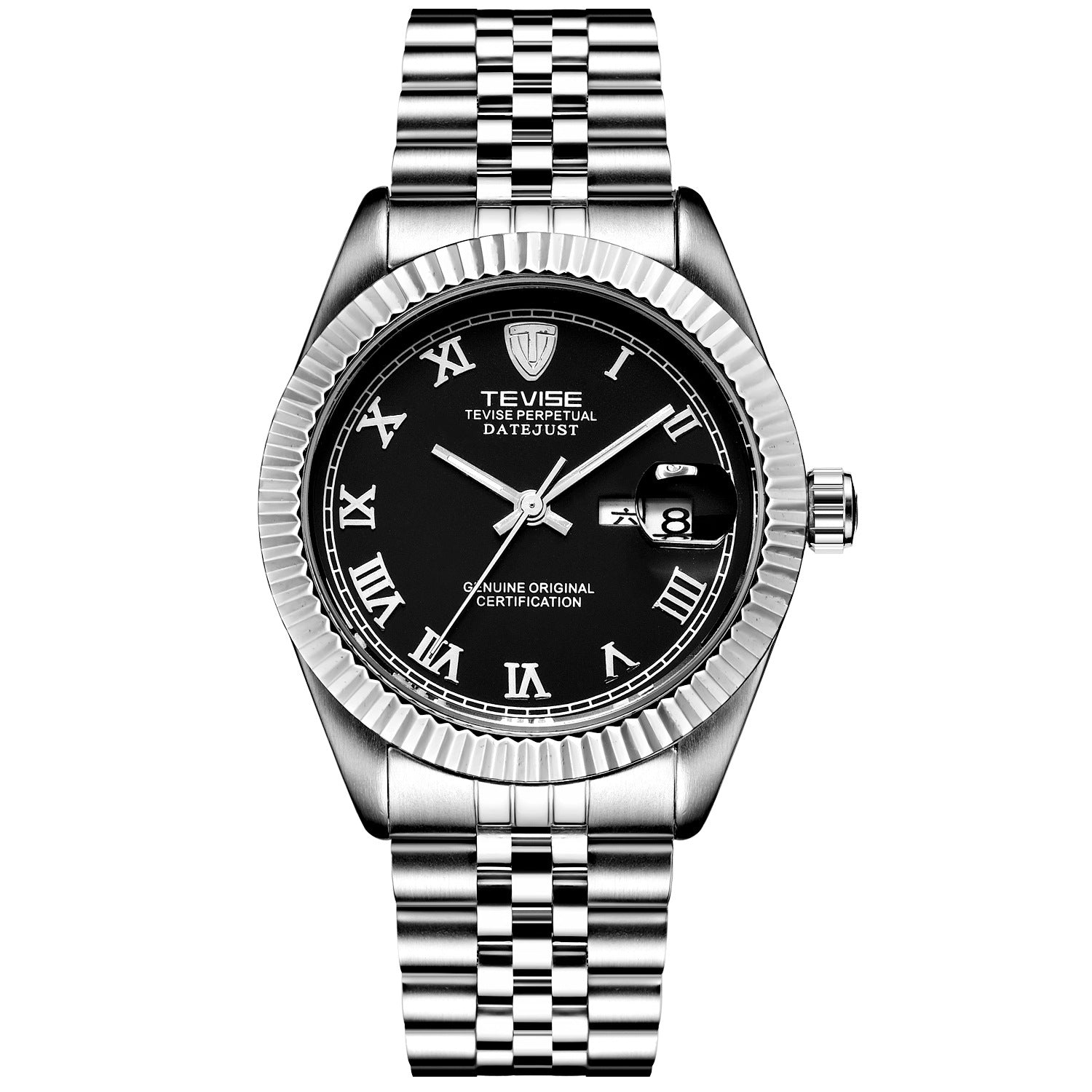 Detective TEVISE explosion calendar Mens watch business watch mechanical automatic mechanical watch waterproof sheet - Krosscanada