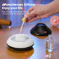 2022 New Volcanic Flame Aroma Diffuser Essential Oil Lamp 130ml USB Portable Air Humidifier With Color Night Light Mist Maker Fogger LED Light - KKscollecation