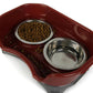 Dog bowl cat bowl pet cat double basin splash - proof neat dog cat rice bowl food bowl stainless steel bowl - Krosscanada