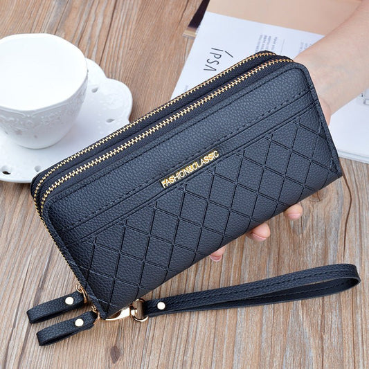 Double zipper hand purse ladies wallet - Krosscanada