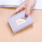 Ladies Simple Leather Short Folding Wallet