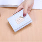 Ladies Simple Leather Short Folding Wallet