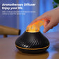 2022 New Volcanic Flame Aroma Diffuser Essential Oil Lamp 130ml USB Portable Air Humidifier With Color Night Light Mist Maker Fogger LED Light - KKscollecation