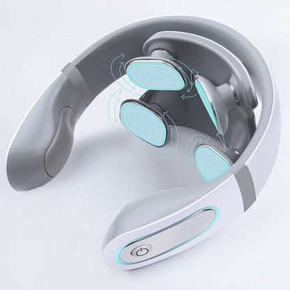 Electric Smart Multifunctional Far Infrared Heating with 2 Heads Neck Vibration Health Massager - Krosscanada
