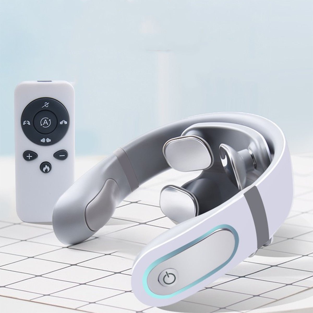 Electric Smart Multifunctional Far Infrared Heating with 2 Heads Neck Vibration Health Massager - Krosscanada