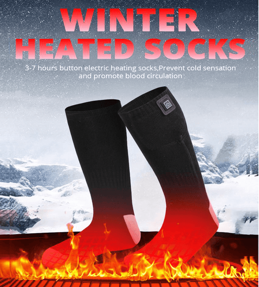Electric Socks Rechargeable Heating Foot Warmer - Krosscanada
