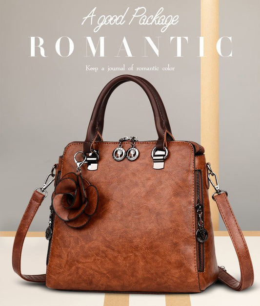 Elegant Real Leather Handbag - Krosscanada