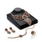 Europe and America Crystal Necklace, earring set, bridal jewelry, claw chain four pieces, Amazon explosion - Krosscanada