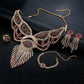 Europe and America Crystal Necklace, earring set, bridal jewelry, claw chain four pieces, Amazon explosion - Krosscanada