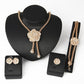 Europe and the explosion of golden jewelry set exaggerated bride diamond four piece suit accessories wholesale manufacturers - Krosscanada