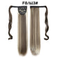 European And American Long Straight Hair Velcro Ponytail - Krosscanada