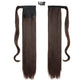 European And American Long Straight Hair Velcro Ponytail - Krosscanada