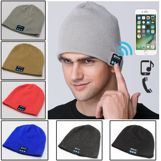 European And American Outdoor Wireless Headset Knitted Hat Multifunctional Music Hat - Krosscanada