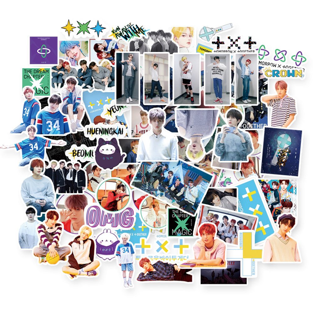 Exo Nct127 Stray Kids Twice Got7 Seventeen Txt Stickers Star Stickers - Krosscanada