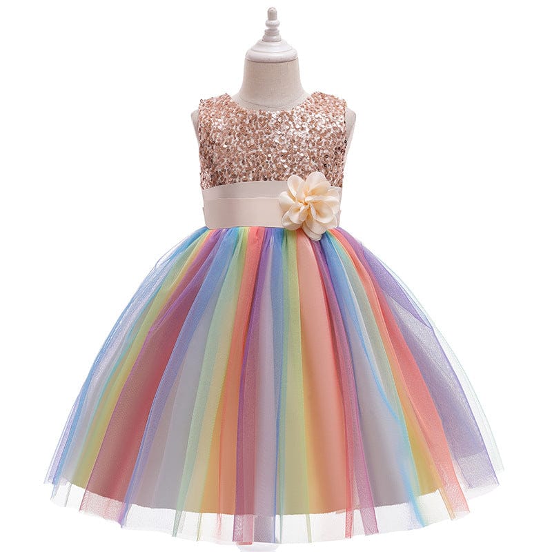 Girls Puffy Dress Ins Christmas Mesh Princess Skirt - KKscollecation