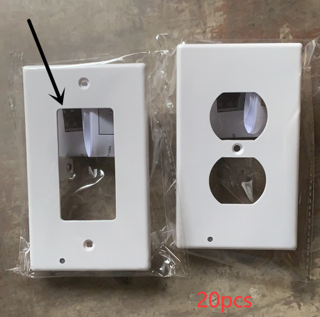 Durable Convenient Outlet Cover Duplex Wall Plate Led - KKscollecation