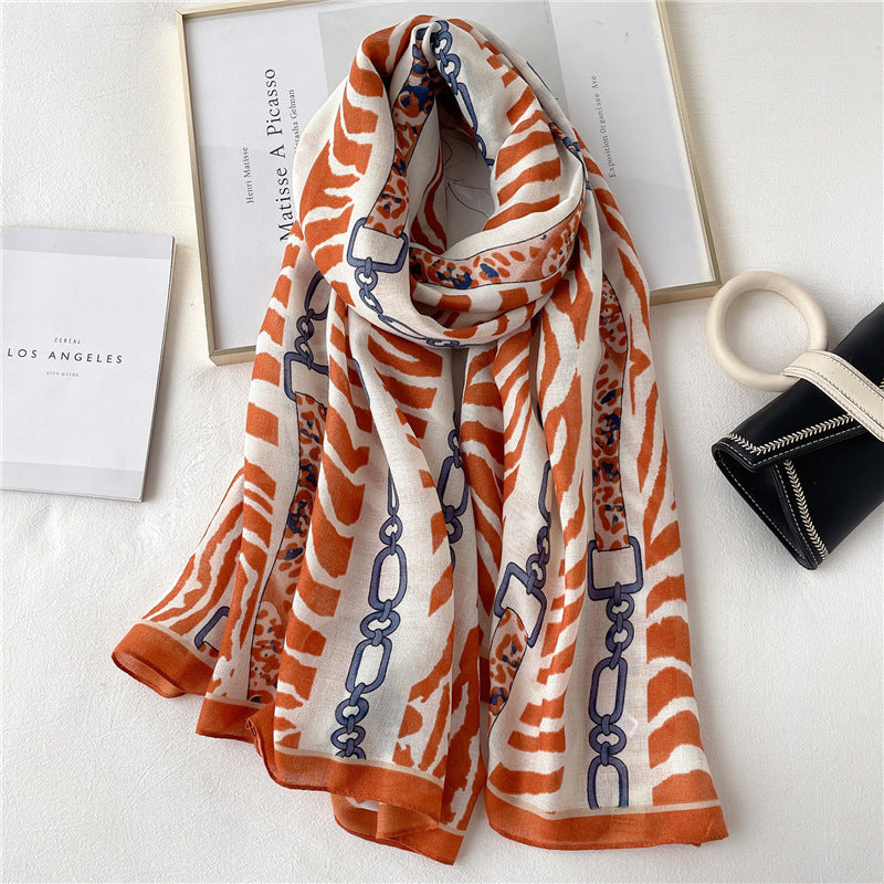 Ladies Decorative Accessories Printed Fashion Scarf - KKscollecation