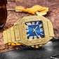 Fashion Hip Hop Diamond Full Diamond Square Men's Watch - Krosscanada
