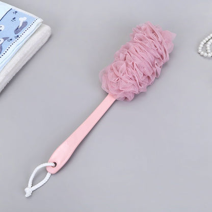 Fashion New Long Handle Hanging Soft Mesh Back Body Bath Shower Scrubber Brush Sponge For Bathroom Shower Brush New Arrival - Krosscanada