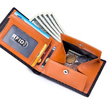 Fashion Ultra - thin Short Men's Leather Wallet - Krosscanada