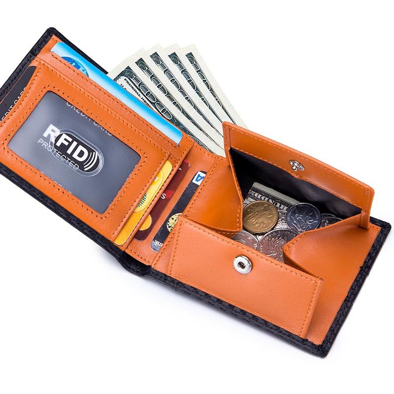 Fashion Ultra - thin Short Men's Leather Wallet - Krosscanada