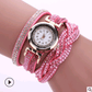 Fashion watch ladies fashion watch, diamond twisted pu belt winding fashion watch - Krosscanada