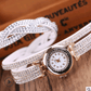 Fashion watch ladies fashion watch, diamond twisted pu belt winding fashion watch - Krosscanada