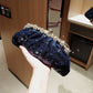 Female Blue Banquet Bag Chain Beads Handbag - Krosscanada