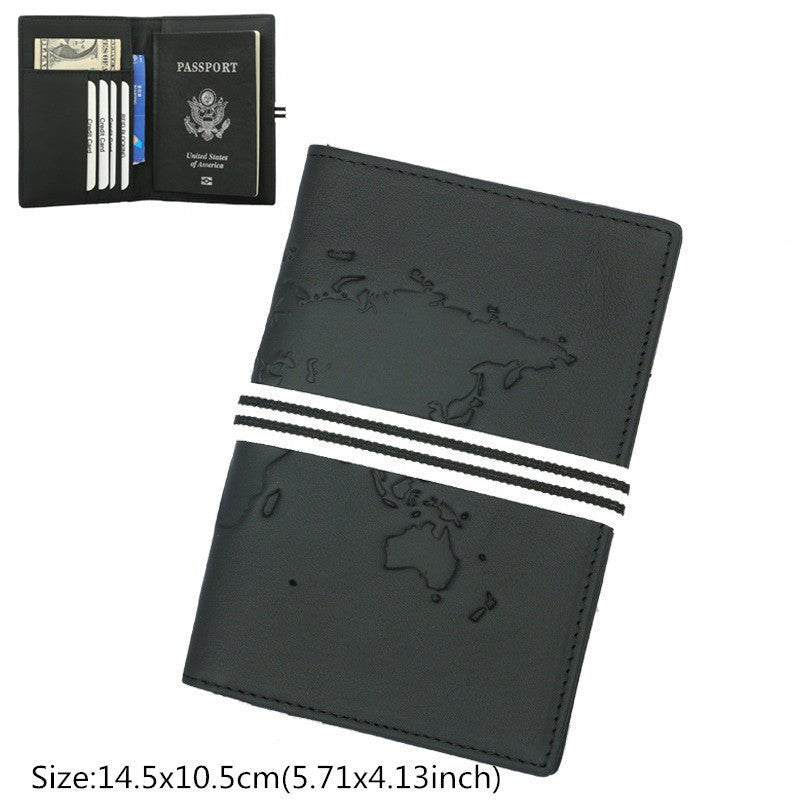 First Layer Cowhide Boarding Pass Wallet Passport Book Cowhide Passport Holder Wallet - Krosscanada