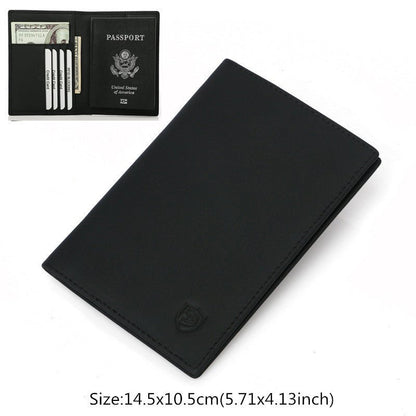 First Layer Cowhide Boarding Pass Wallet Passport Book Cowhide Passport Holder Wallet - Krosscanada