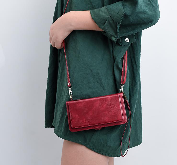 Flip Leather Case Messenger Bag Phone Case - Krosscanada