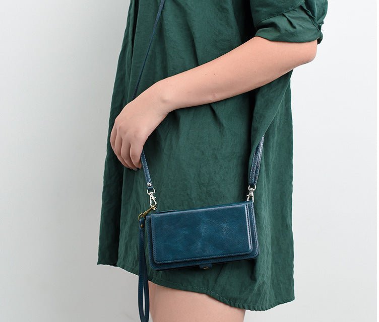Flip Leather Case Messenger Bag Phone Case - Krosscanada