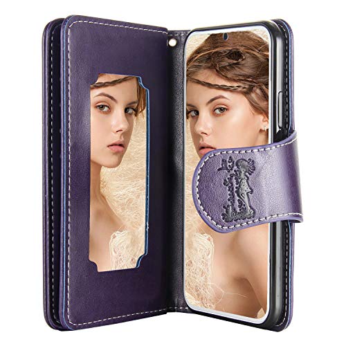 FLYEE Case Compatible with iPhone 12 Pro Max(6.7 inch,2020 Release),Wallet Case for Women and Girls with Card Holder,Detachable 2in1 Case Premium Leather Zipper Flip Case with Wrist Strap - Black - Krosscanada