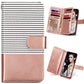 FLYEE Compatible with iPhone 12 Pro Max(6.7 inch,2020 Release),Wallet Case for Women and Girls with Card Holder,9 Cards Slots Premium Leather Flip Case [Embossed] Protective with Mirror - Rose Gold - Krosscanada