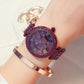 Four - leaf clover watch female student steel belt to run women's watch full diamond waterproof fashion Korean fashion fashion watch - Krosscanada