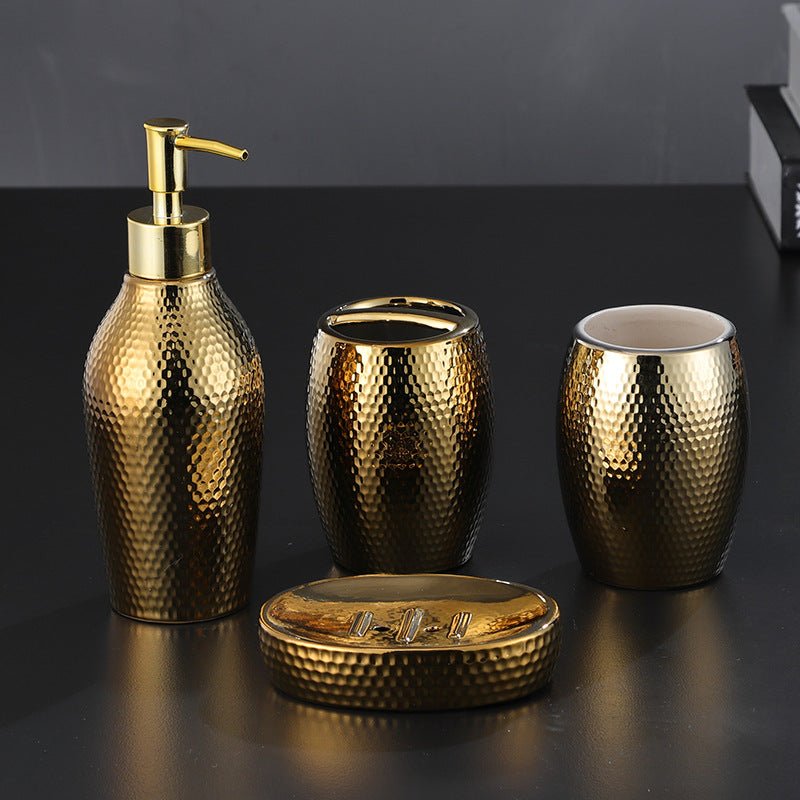 Four - piece ceramic wash bathroom bathroom set - Krosscanada