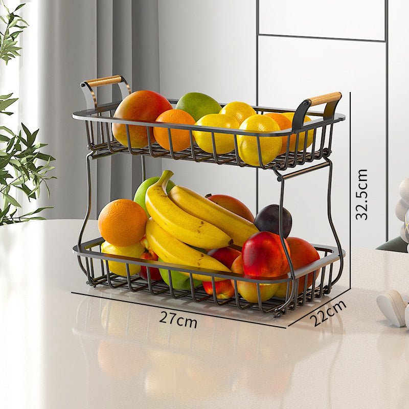 Fruit Shelf Vegetable Shelf Double Layer - Krosscanada