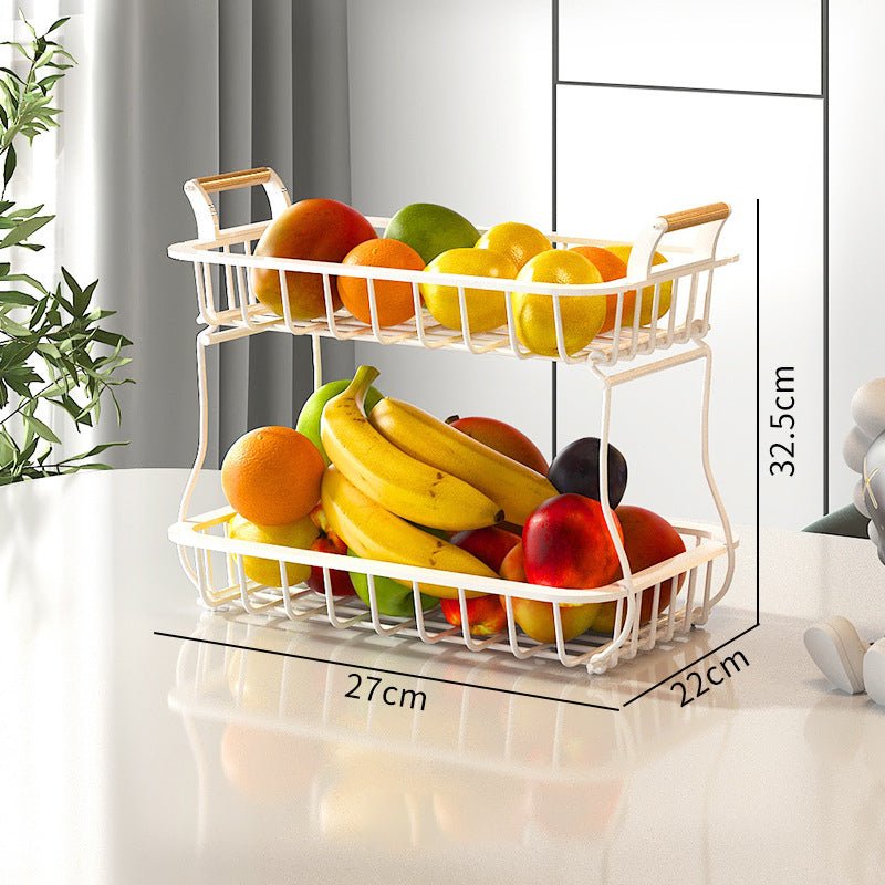 Fruit Shelf Vegetable Shelf Double Layer - Krosscanada