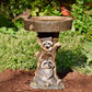 Garden Decoration Raccoon Resin Ornaments Handicraft Gardening Bird Drinking Ornaments - Krosscanada