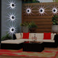 Garden Fence Lighting Solar Wall Light Home Decor Round Solar Lamp Led - Krosscanada