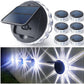 Garden Fence Lighting Solar Wall Light Home Decor Round Solar Lamp Led - Krosscanada