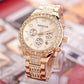 Geneva diamond calendar watch women fashion watch business casual ladies quartz tide watch fake three - eyed watch - Krosscanada