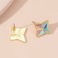 Genshin Impact Primogem Earrings Jewelry Enamel Colorful Geometric Star Stud Earrings For Women Men - Krosscanada