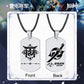 Genshin Impact Stainless Steel Necklace Engraved Double Sided Zhongli Xiao Venti Diluc Keqing Element Logo Pendant Dog Tags - Krosscanada