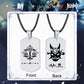 Genshin Impact Stainless Steel Necklace Engraved Double Sided Zhongli Xiao Venti Diluc Keqing Element Logo Pendant Dog Tags - Krosscanada